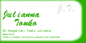 julianna tomko business card